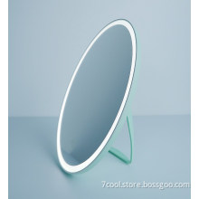 round light up mirror with smart touch sensor